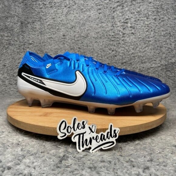 Nike Tiempo Legend 10 Elite FG Soccer Low Size 9 Men Blue White DV4328-400 main image 5